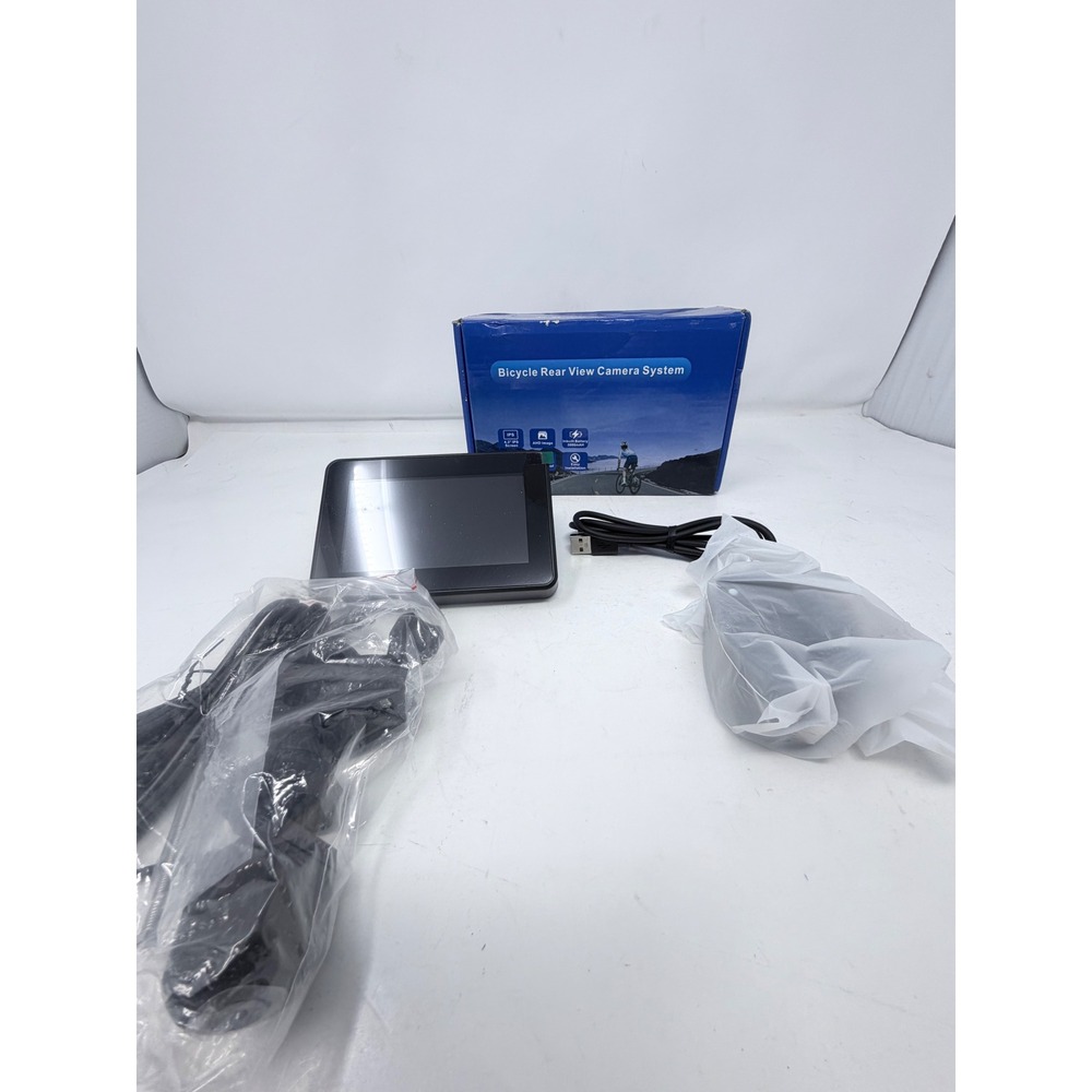 Unbranded Bicycle Rear View Camera System Unisex OS Black 4.3in IPS AHD 1080P